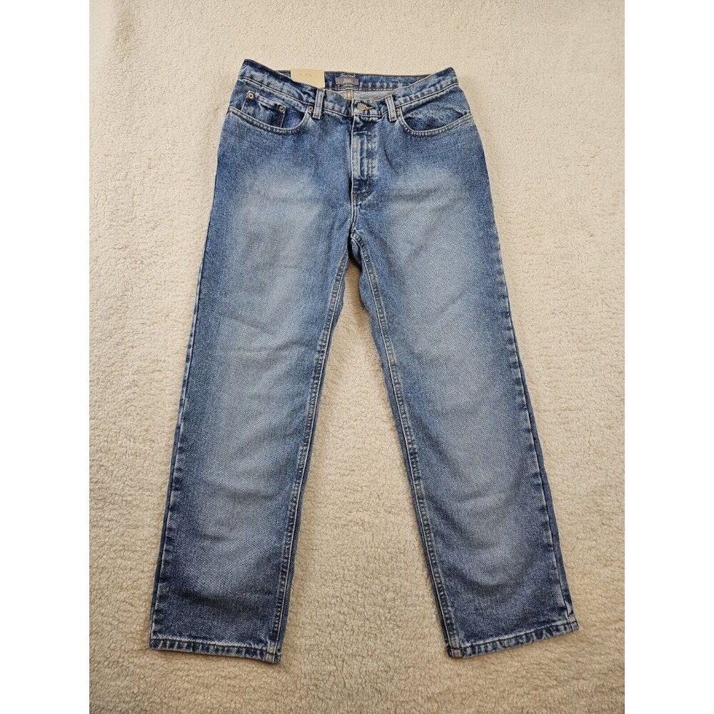 Bass Jeans Women's 10 Short Relaxed Fit Light Wash Blue Mom Jeans Preppy‎ 90s